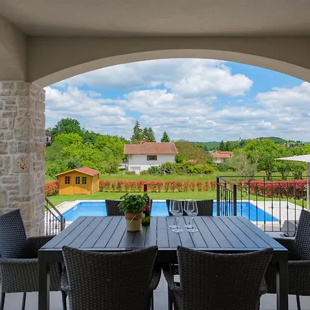 Villa Beautiful Bartol With Pool And View In Pazin *